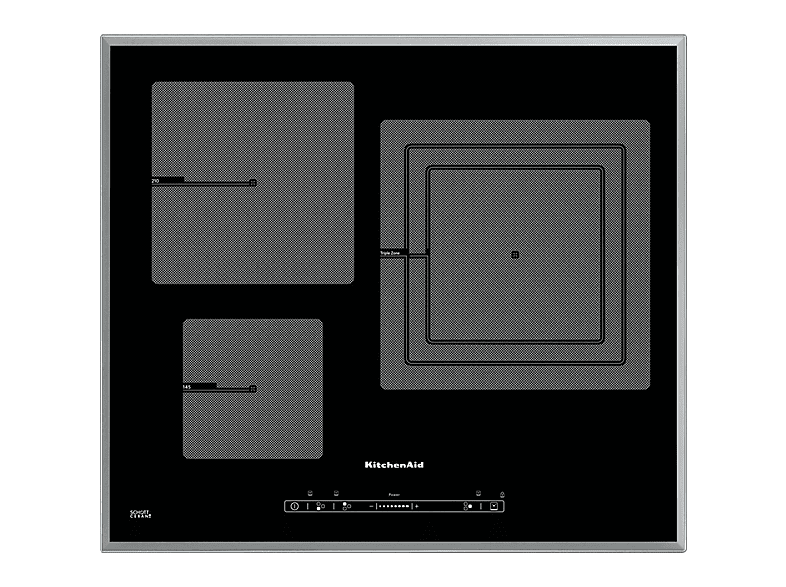 KITCHENAID KHID3 65510 — Placa de inducción, 655 mm, Negro, 3 zone(s) zonas, vista 2