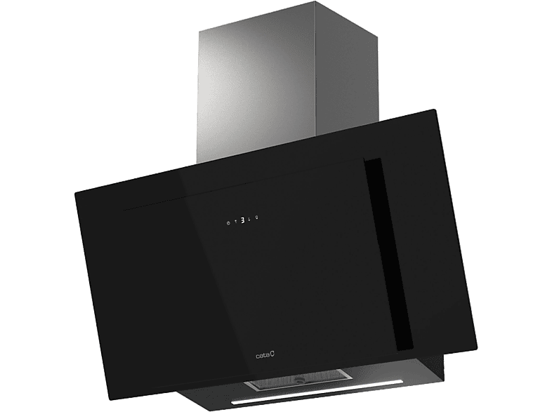 CATA THALASSA PRO 900GBK — Campana decorativa, 842 m³/h, 90 cm Ancho, Temporizador, Negro