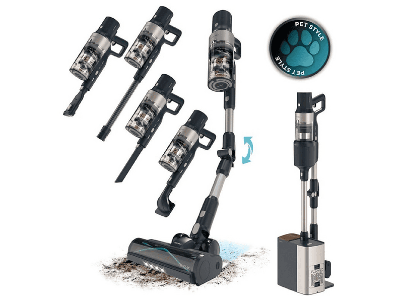 CECOTEC A01_EU01_102268/CONGA ROCKSTAR 5500 HURRICANE STAT — Aspirador escoba, 700 W, Potencia de succión 30 kPa, Depósito 0,5 ml, Autonomía 120 min