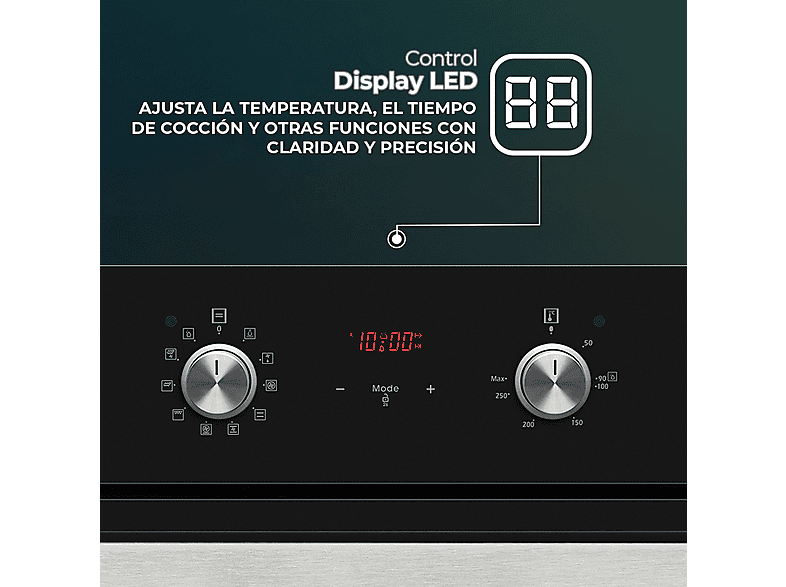 SVAN SHM10700DCN — Horno multifunción, Integrable, 595 mm, Negro, 69 l, vista 4