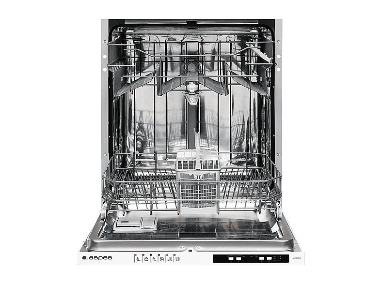 ASPES AJI12600E — Lavavajillas integrable 60 cm, 12 servicios, 6 programas, 598 mm, Blanco