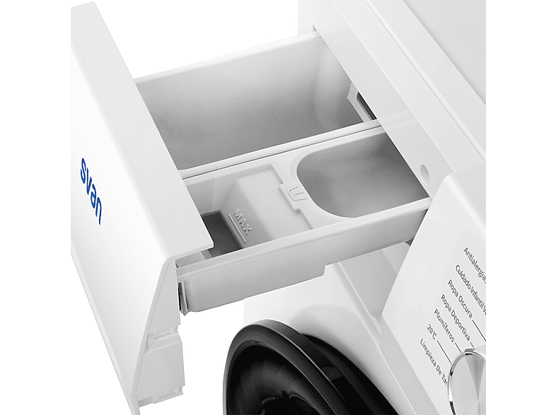 SVAN SL10400AIDVB — Lavadora carga frontal, 10 kg, 15 programas, Blanco, vista 6