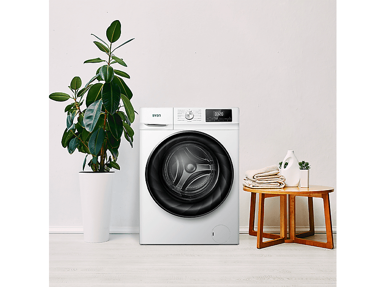 SVAN SL10400AIDVB — Lavadora carga frontal, 10 kg, 15 programas, Blanco, vista 7