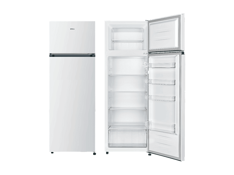 EDESA EFT-1612 WH — Frigorífico dos puertas, Altura 161 cm, Capacidad 202 l, BLANCO