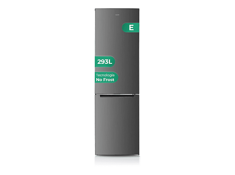 SVAN SC185500ENFX — Frigorífico combinado, Altura 180 cm, Capacidad 253 l
