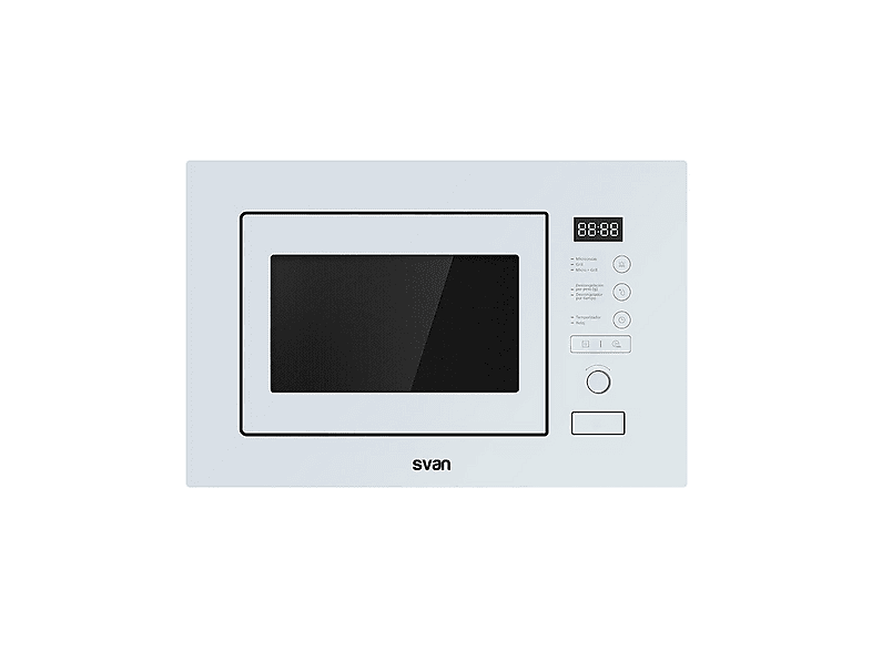 SVAN SMWI2800DGB — Microondas de integración, 800 W, 5 potencia, 20 l
