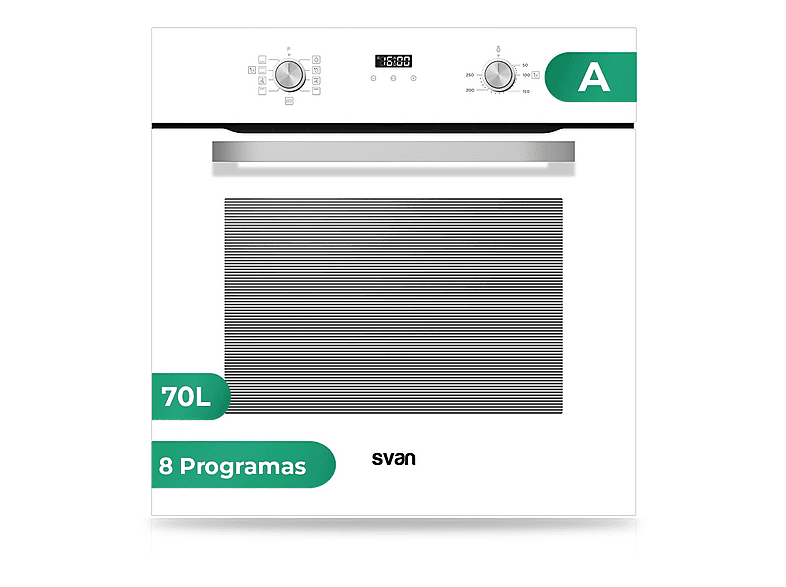 SVAN SHM8700DCB — Horno multifunción, 60 cm, Integrado + Libre instalación, 1 l