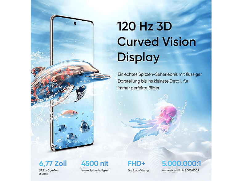 REALME 14 pro 5G — Smartphone, Gris, 512 GB, 12 GB RAM, 6000 mAh, vista 7