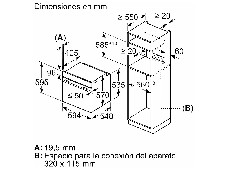 BOSCH HQA574ES3 — Horno a vapor, Multifunción, 60 cm, Inox, Serie 4, vista 2