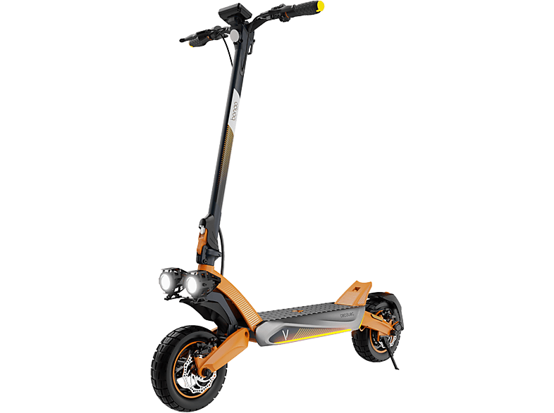 CECOTEC Bongo V70 Connected — Patinete eléctrico, Potencia máx 1500 W, 800 W nominal, Orange, Doble suspensión