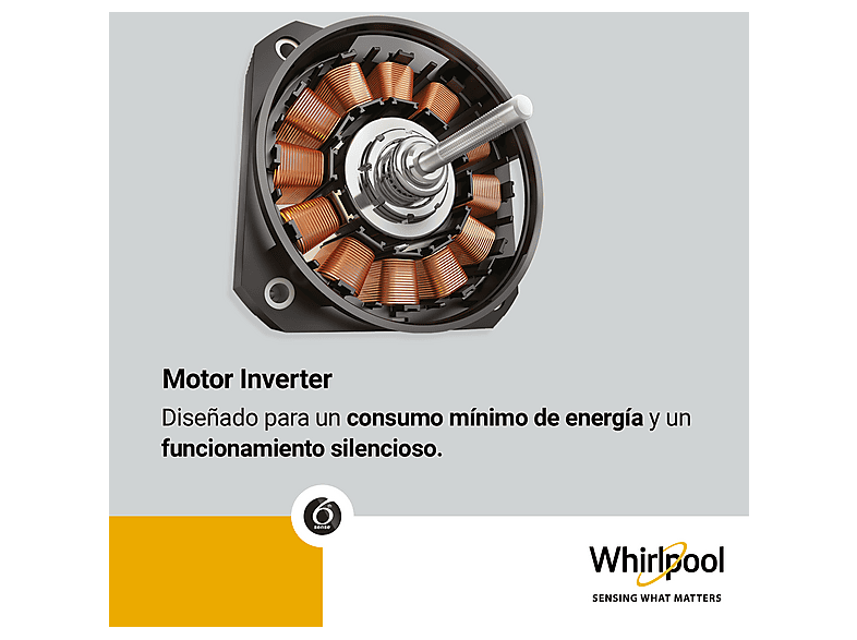 WHIRLPOOL WPM 07W ADS SPT — Lavadora carga frontal, 10 kg, Blanco, 1400 rpm, 11 Programas, vista 4