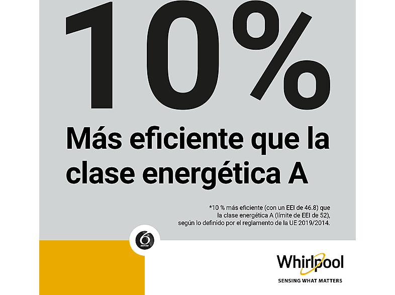 WHIRLPOOL WPM 07W ADS SPT — Lavadora carga frontal, 10 kg, Blanco, 1400 rpm, 11 Programas, vista 5