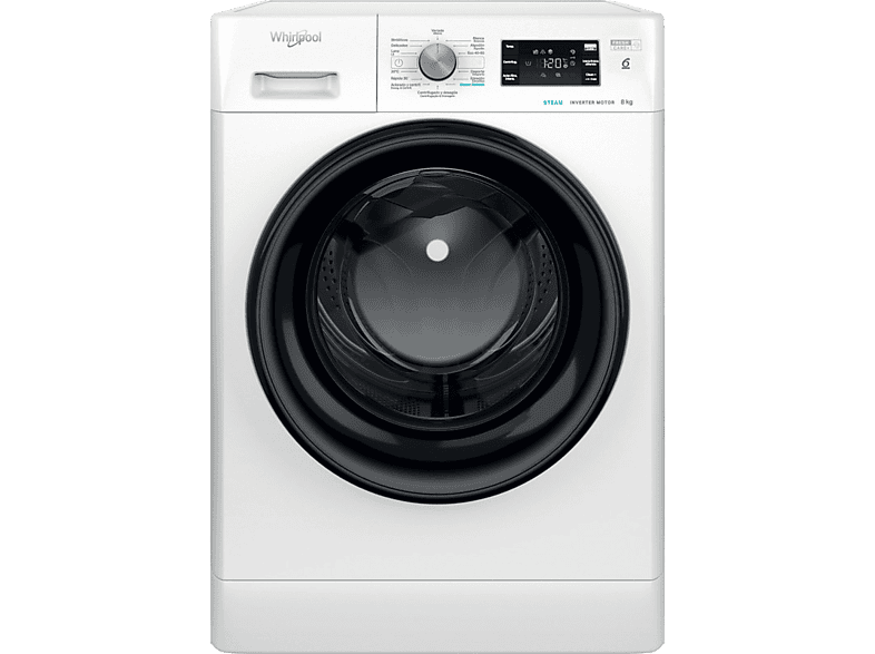 WHIRLPOOL FFB 8489 BV SPT — Lavadora carga frontal, 8 kg, Blanco, 1400 rpm, 14 Programas