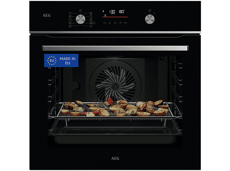 AEG GS6PB51FAB — Horno, Multifunción, Pirolítico, 60 cm, Negro