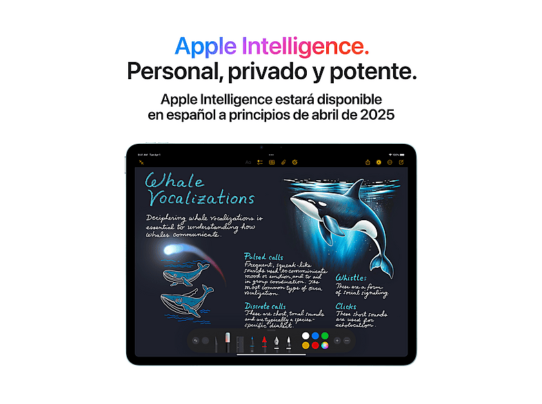 APPLE iPad Air (2025) — Tablet, 1TB, Púrpura, 11", WiFi+CELL, vista 5