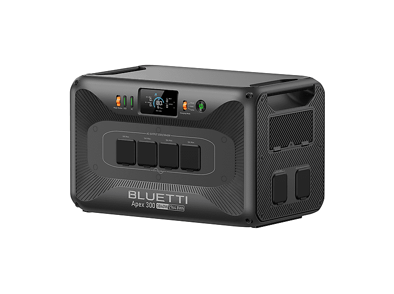 BLUETTI Apex 300 (AC380) — Estación de energía, 4x3840W, 2.76kWh, 2764.8Wh, gris