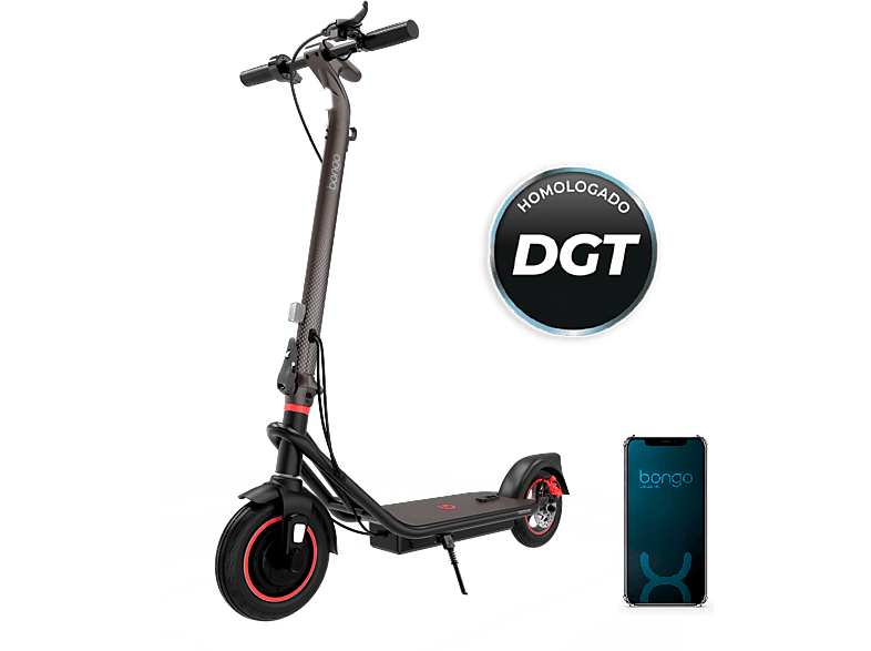 CECOTEC Bongo G40 XXL Connected — Patinete eléctrico, Potencia máx 700 W, Potencia nominal 350 W, Negro, Neumáticos 10"