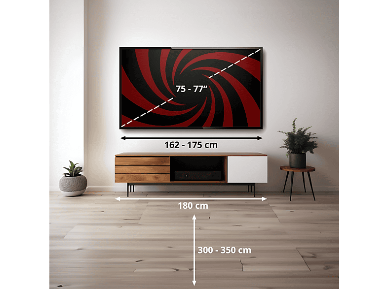 XIAOMI 75 A PRO — TV QLED 75", Negro, QLED 4K, Quad cortex A55, Smart TV, vista 2