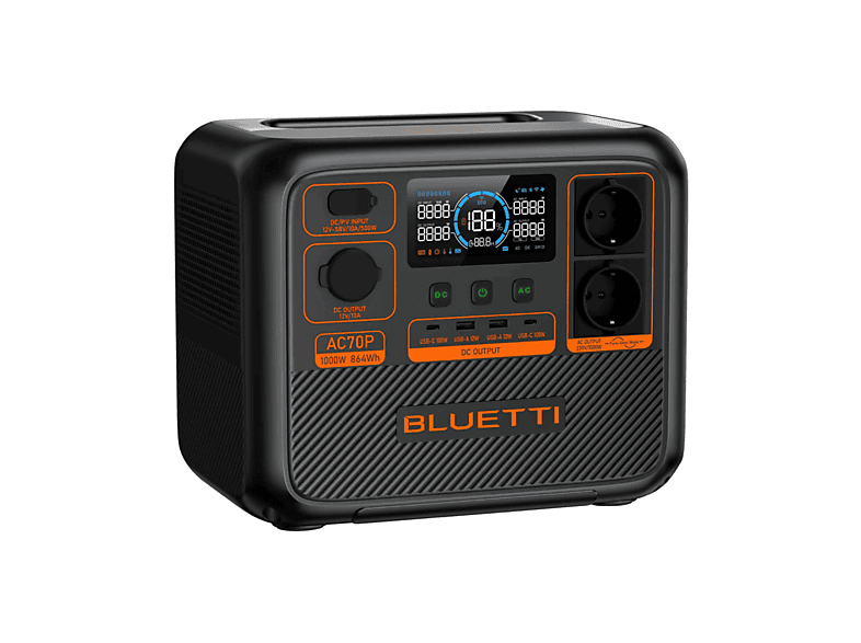 BLUETTI AC70P — Estación de energía portátil, vista 2