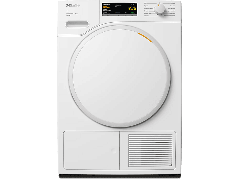 MIELE TWA520WP 8kg Active — Secadora bomba de calor, 12 Programas, EcoDry, FraganceDos, Blanco loto