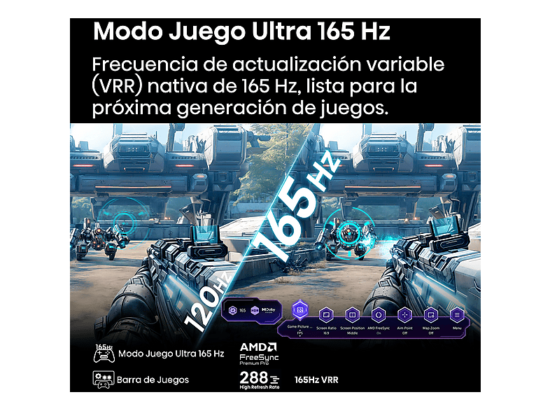 HISENSE 75U7Q PRO/MINILED/165HZ — TV Mini LED 75", Negro, UHD 4K, Smart TV, vista 5