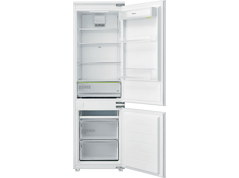 MIDEA MDRE353FGE01 — Frigorífico combi integrable, 178.5 cm Altura, No Frost, 248 l, 360º Air Flow, vista 3