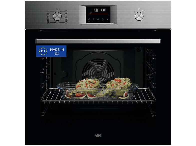 AEG GU5PB43FSM — Horno, Multifunción, Pirolítico, 60 cm, 72 l