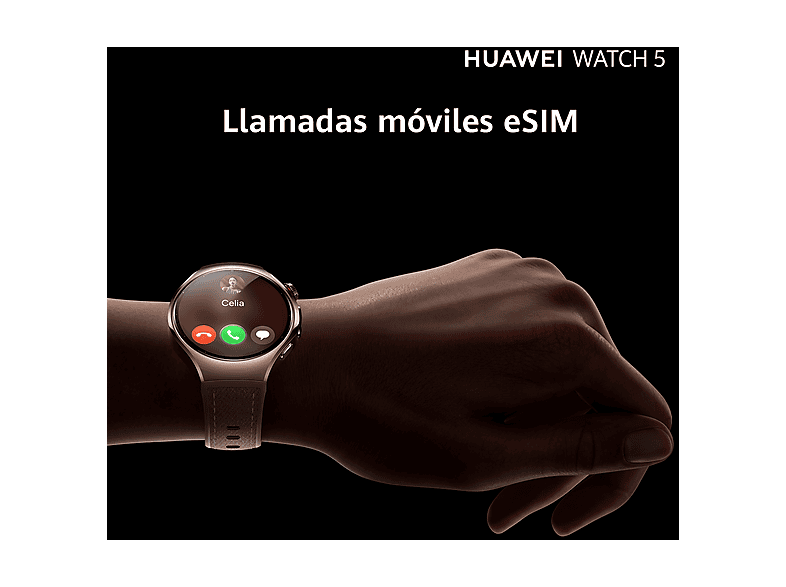 HUAWEI Watch 5 — Smartwatch, 42 mm, 32 GB, Beige, NFC, vista 9