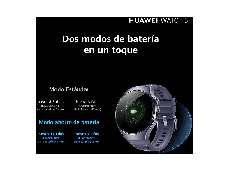 HUAWEI Watch 5 — Smartwatch, 42 mm, 32 GB, Beige, NFC, vista 11