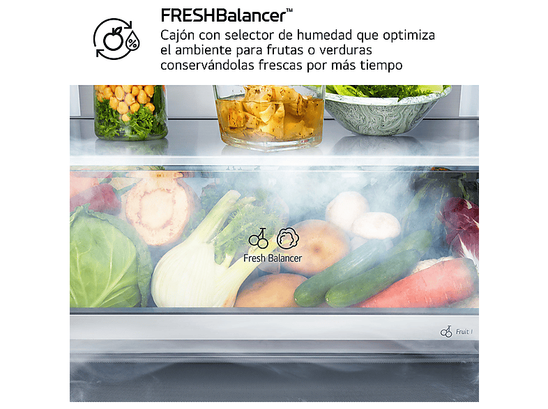 LG GBBS726BPY — Frigorífico combi, 203 cm, Total No Frost, 375 l, Inox antihuellas, vista 9