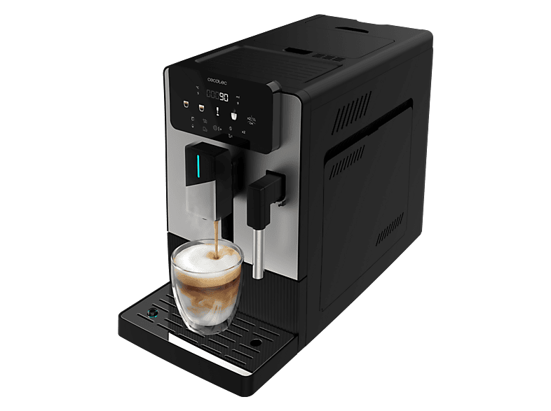 CECOTEC Cremmaet Steam — Cafetera superautomática, 1300W, Depósito 1.1L, Vaporizador, Negro