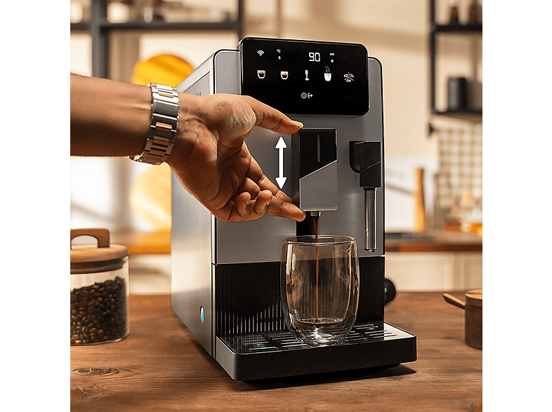 CECOTEC Cremmaet Steam — Cafetera superautomática, 1300W, Depósito 1.1L, Vaporizador, Negro, vista 10
