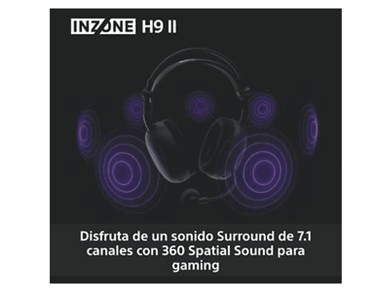 SONY INZONE H9 II — Auriculares gaming, Inalámbricos, Fnatic, Micrófono, Ligeros (ref. 1605834), vista 5
