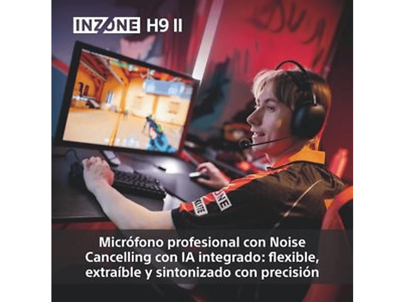 SONY INZONE H9 II — Auriculares gaming, Inalámbricos, Fnatic, Micrófono, Ligeros (ref. 1605834), vista 6