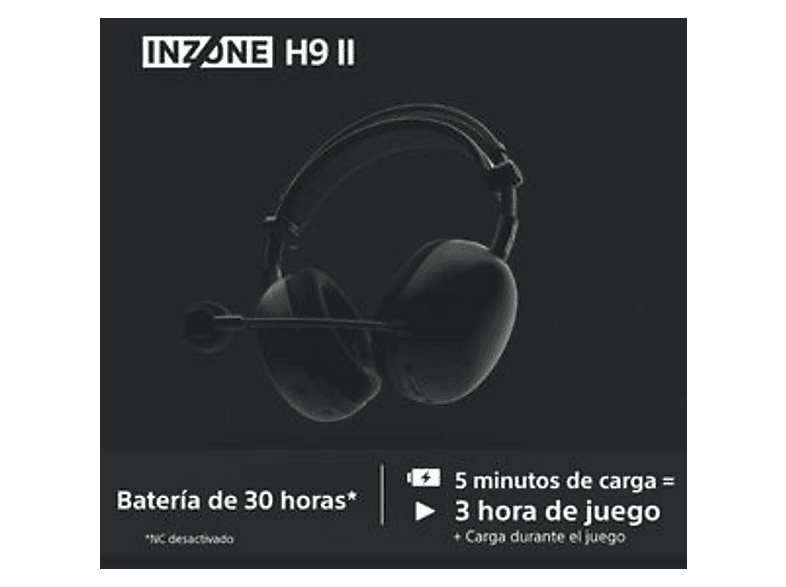 SONY INZONE H9 II — Auriculares gaming, Inalámbricos, Fnatic, Micrófono, Ligeros (ref. 1605834), vista 8