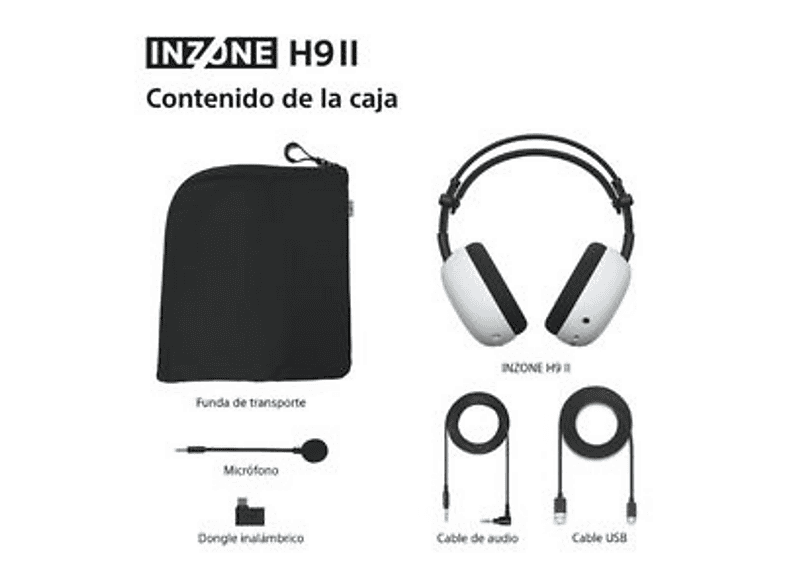 SONY INZONE H9 II — Auriculares gaming, Inalámbricos, Fnatic, Micrófono, Ligeros (ref. 1605834), vista 11