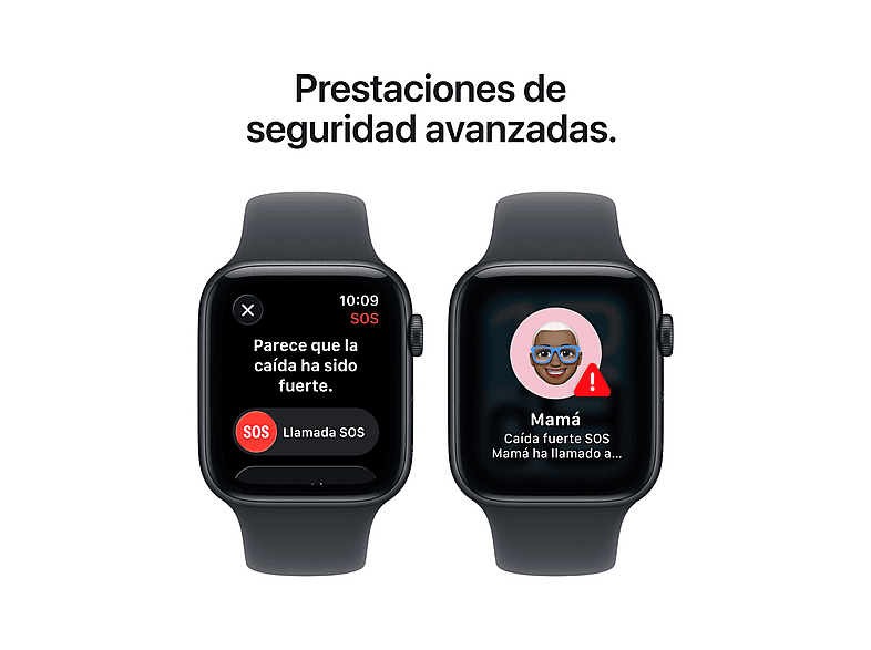 APPLE Watch SE 3 (2025) — Smartwatch, 44 mm, GPS, Caja de aluminio Medianoche, Correa deportiva Medianoche, vista 7