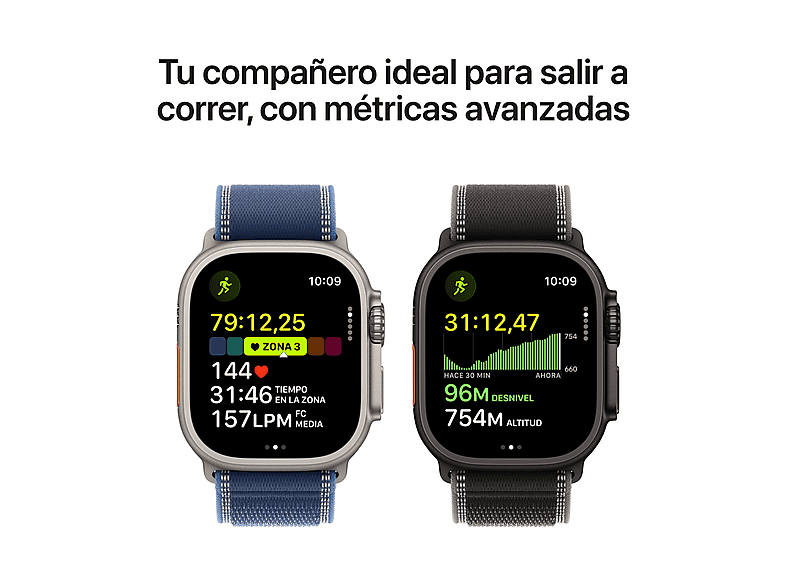 APPLE Watch Ultra 3 (2025) — Smartwatch, 49 mm, GPS+CEL, Caja de Titanio Negro, Correa Alpine Loop Negro, vista 5