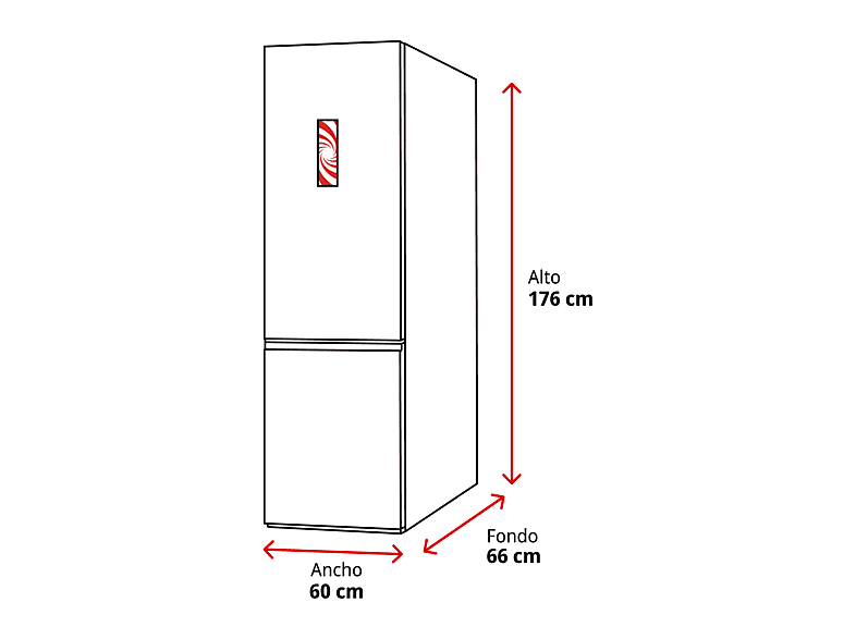 BALAY 3KFE351WI — Frigorífico combi, 176 cm, Blanco, Total No Frost, 193 l, vista 2