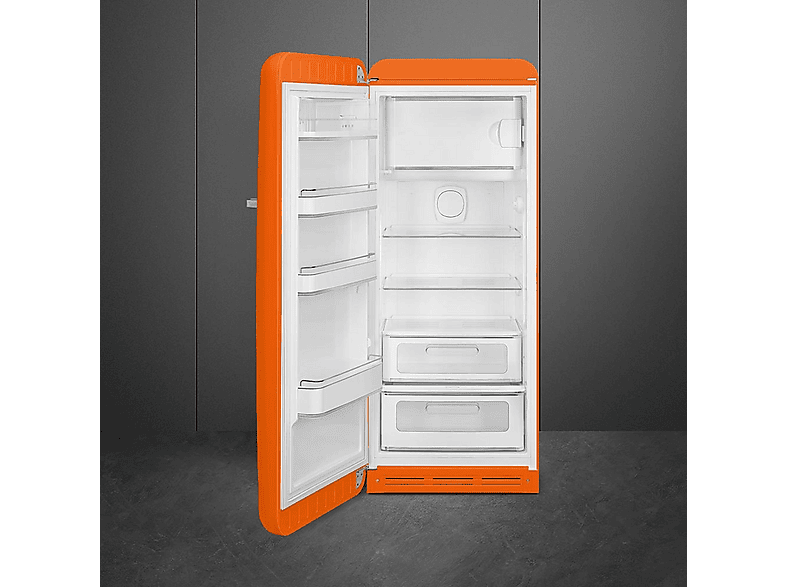 SMEG FAB28LOR6 — Frigorífico una puerta, Altura 153 cm, Naranja, Dinámico (con ventilador), Capacidad 270 l, vista 2