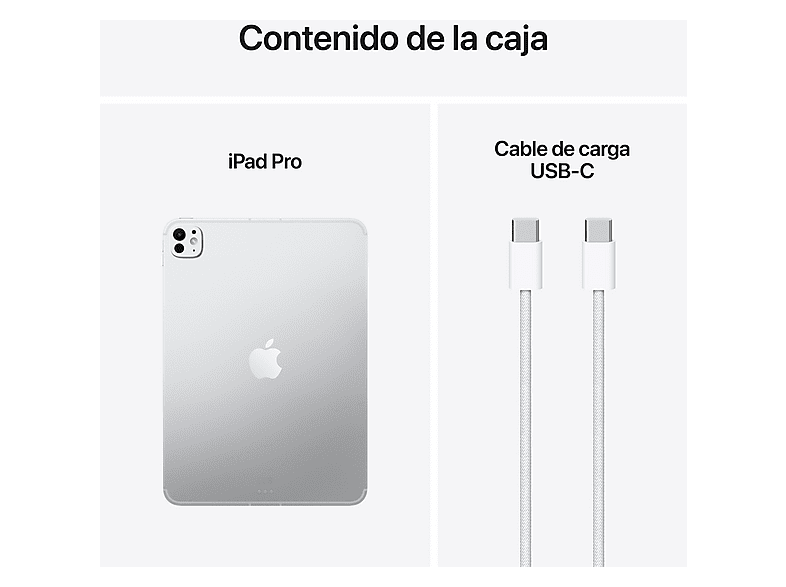 APPLE iPad Pro (2025) — Tablet, 265GB, Plata, 11", Chip M5, vista 9