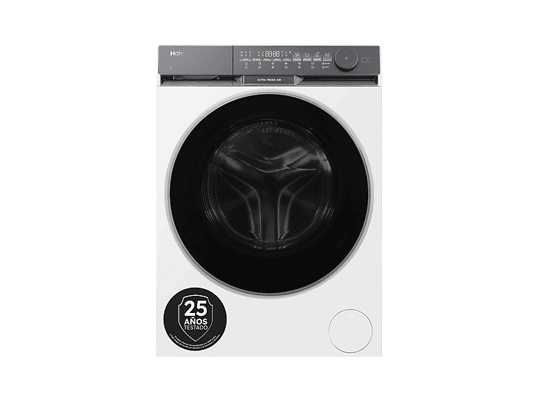 HAIER HW90-B14387TU1-S — Lavadora carga frontal, 9 kg, 14 programas, Blanco