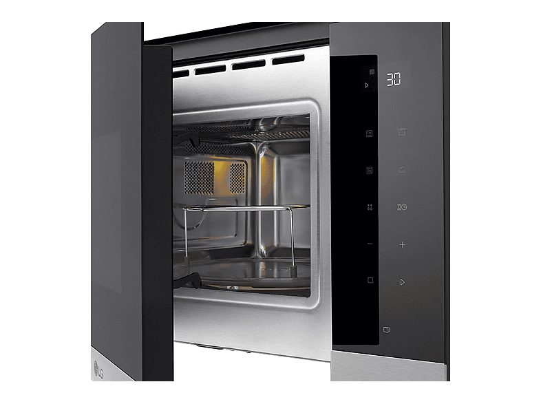 LG MG7Z2593B — Microondas integrable, 900 W, Black, 8 potencia, 25 l, vista 5