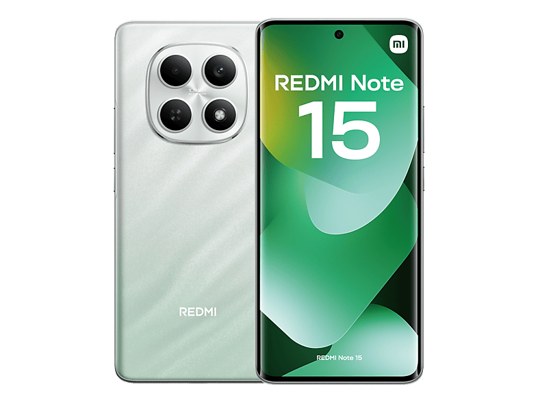 XIAOMI Redmi Note 15 — Smartphone, 256 GB, 8 GB RAM, 6000 mAh, Verde bosque