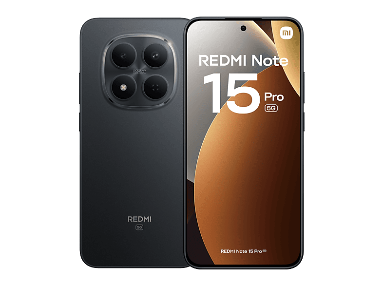 XIAOMI Redmi Note 15 Pro 5G — Smartphone, Negro, 512 GB, 12 GB RAM, 6580 mAh