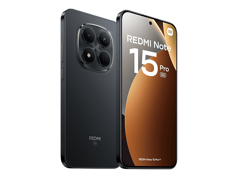 XIAOMI Redmi Note 15 Pro 5G — Smartphone, Negro, 512 GB, 12 GB RAM, 6580 mAh, vista 4
