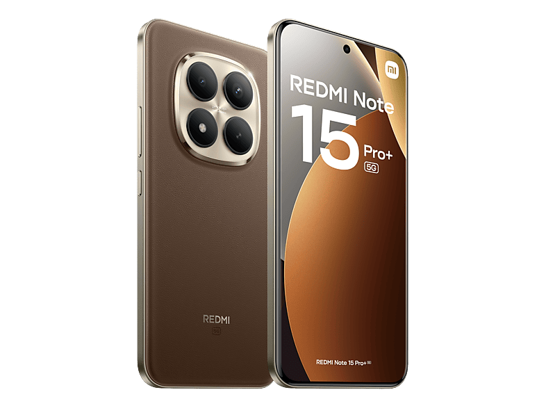 XIAOMI Redmi Note 15 Pro+ — Smartphone, 256 GB, 8 GB RAM, 6500 mAh, Mocha brown, vista 4