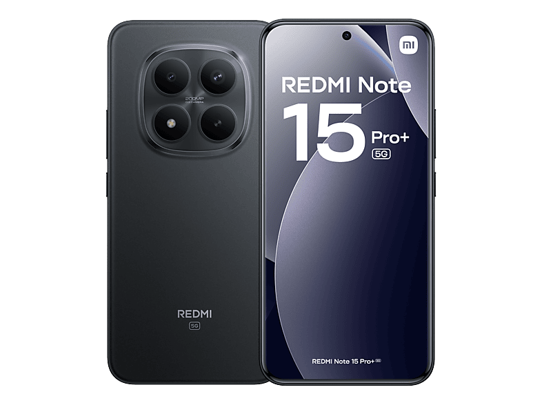 XIAOMI Redmi Note 15 Pro+ — Smartphone, Negro, 512 GB, 12 GB RAM, 6500 mAh