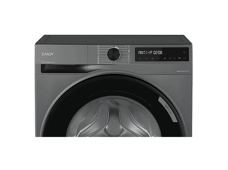 CANDY BR 48SBL6G-S — Lavadora carga frontal, 8 kg, Inverter, Plata, 1400 rpm, vista 6