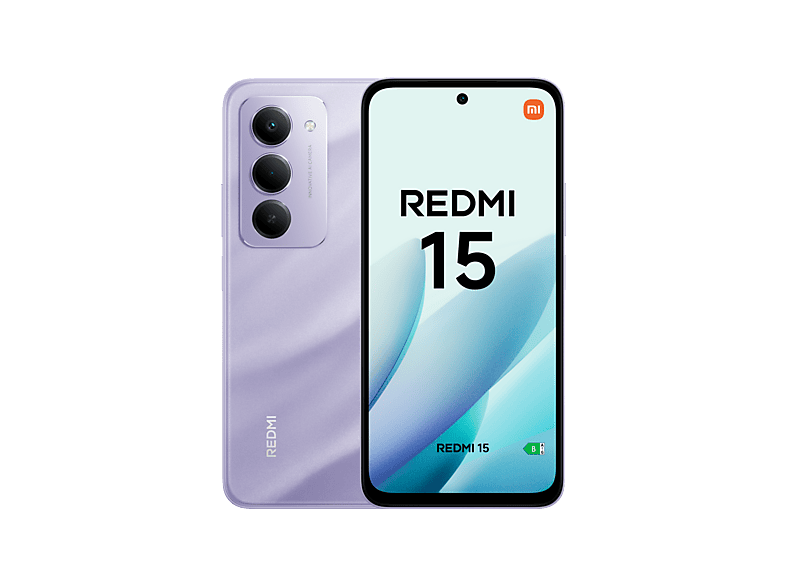 XIAOMI REDMI 15 6.9P/4G/8N/8+256GB/P — Smartphone, Púrpura, 8 GB RAM, 7000 mAh, Móvil Android
